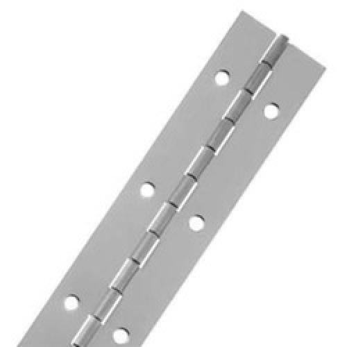 PIANO HINGE NICKEL PLATED 6' X 1.1/4" Twiggs